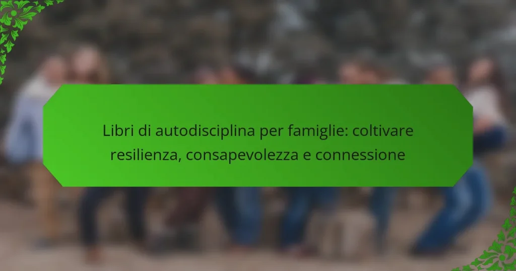 Libri di autodisciplina per famiglie: coltivare resilienza, consapevolezza e connessione